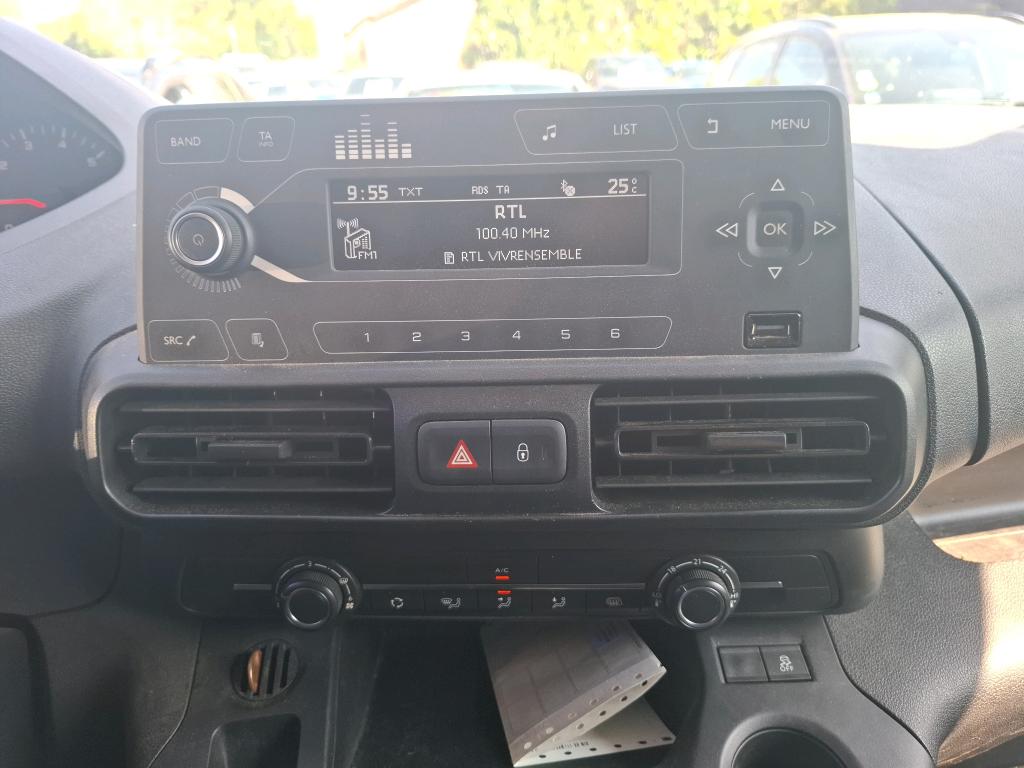 Peugeot PARTNER FOURGON STANDARD 650 KG BLUEHDI 100 S&S BVM5 PREMIUM 2021