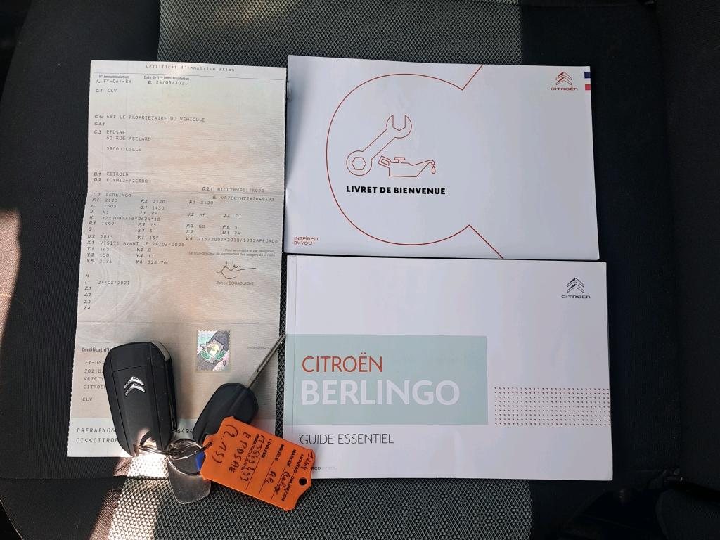 Citroen Berlingo Taille M BlueHDi 100 S&S BVM6 Feel Pack 2021