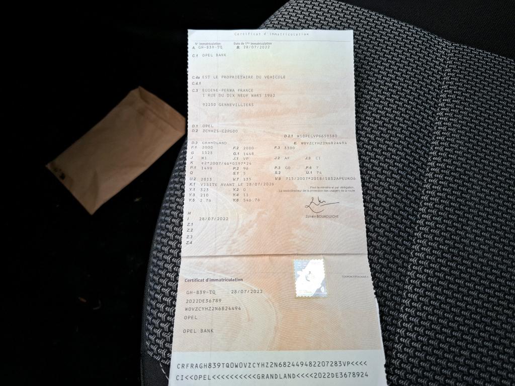 Opel Grandland 1.5 Diesel 130 ch BVA8 GS Line 2022