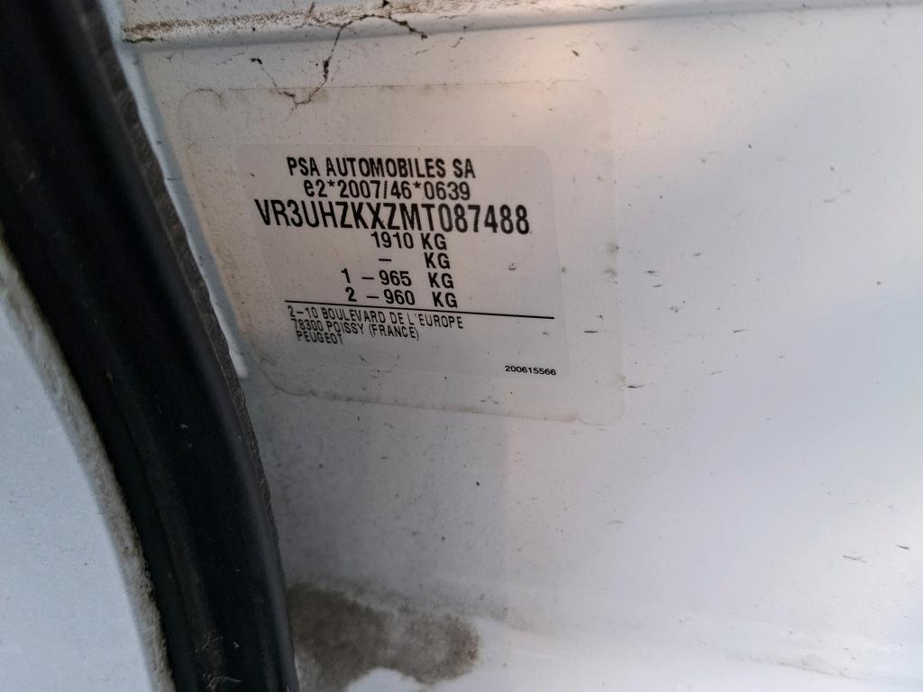 Peugeot 208 ELECTRIQUE 50 KWH 136 ACTIVE BUSINESS R 2021