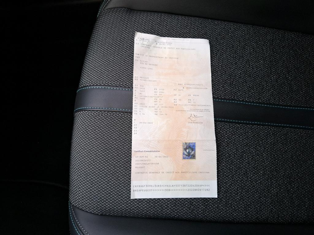 Peugeot 308 SW BlueHDi 130ch S&S BVM6 Allure 2022