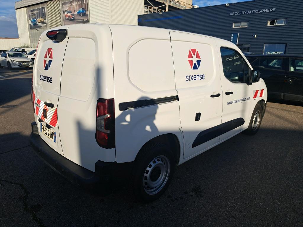 Peugeot PARTNER FOURGON STANDARD 650 KG BLUEHDI 100 S&S BVM5 ASPHALT 2020