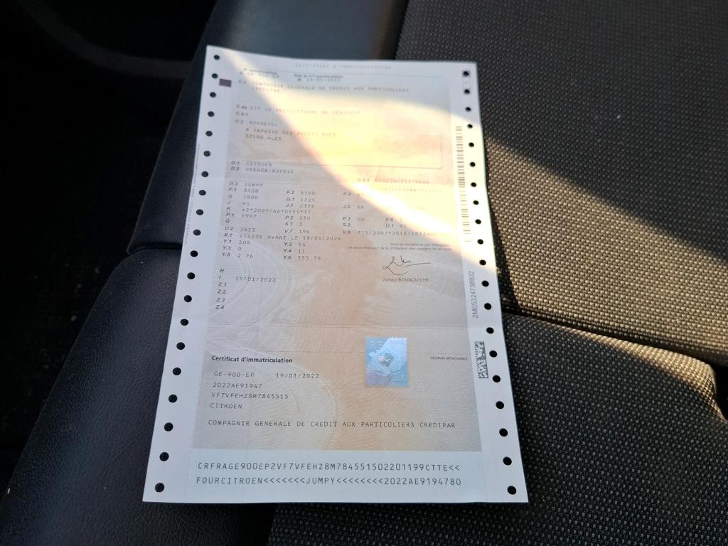 Citroen JUMPY FGN XL BLUEHDI 180 S&S EAT8 CLUB 2022