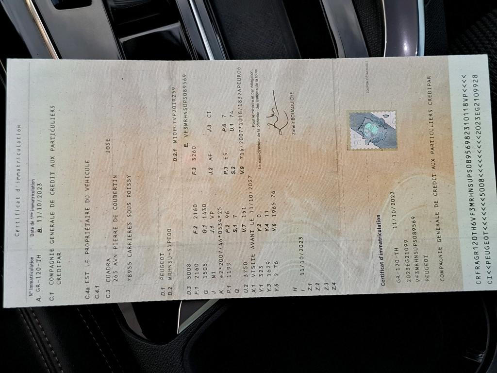 Peugeot 5008 PureTech 130ch S&S EAT8 GT 2023