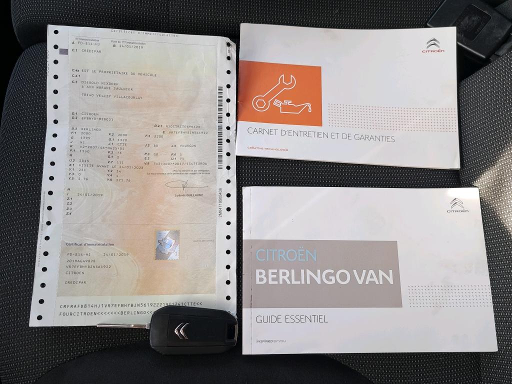 Citroen BERLINGO VAN M 650 BLUEHDI 100 S&S DRIVER 2019