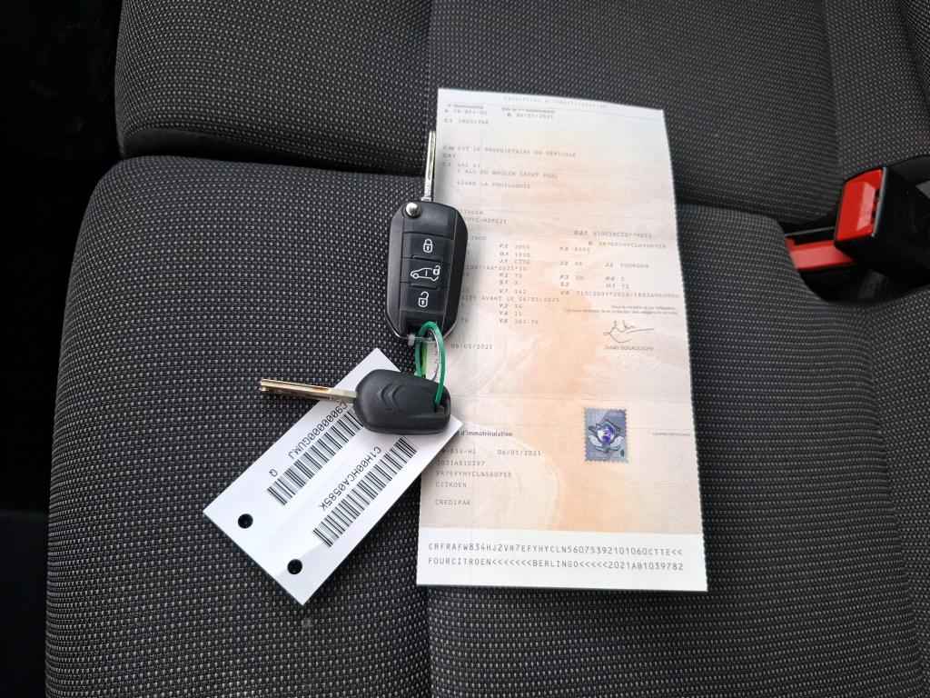Citroen BERLINGO VAN M 650 BLUEHDI 100 S&S BVM5 DRIVER 2021