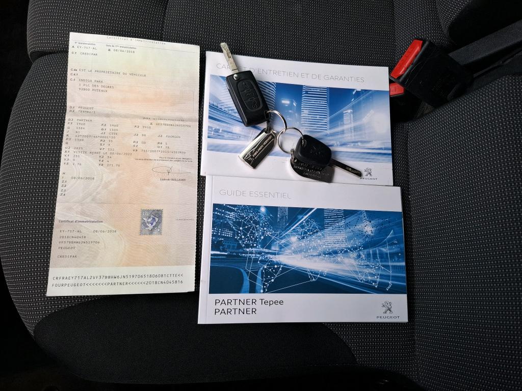 Peugeot PARTNER FOURGON STANDARD 1.6 BLUEHDI 75 BVM5 PREMIUM 2018