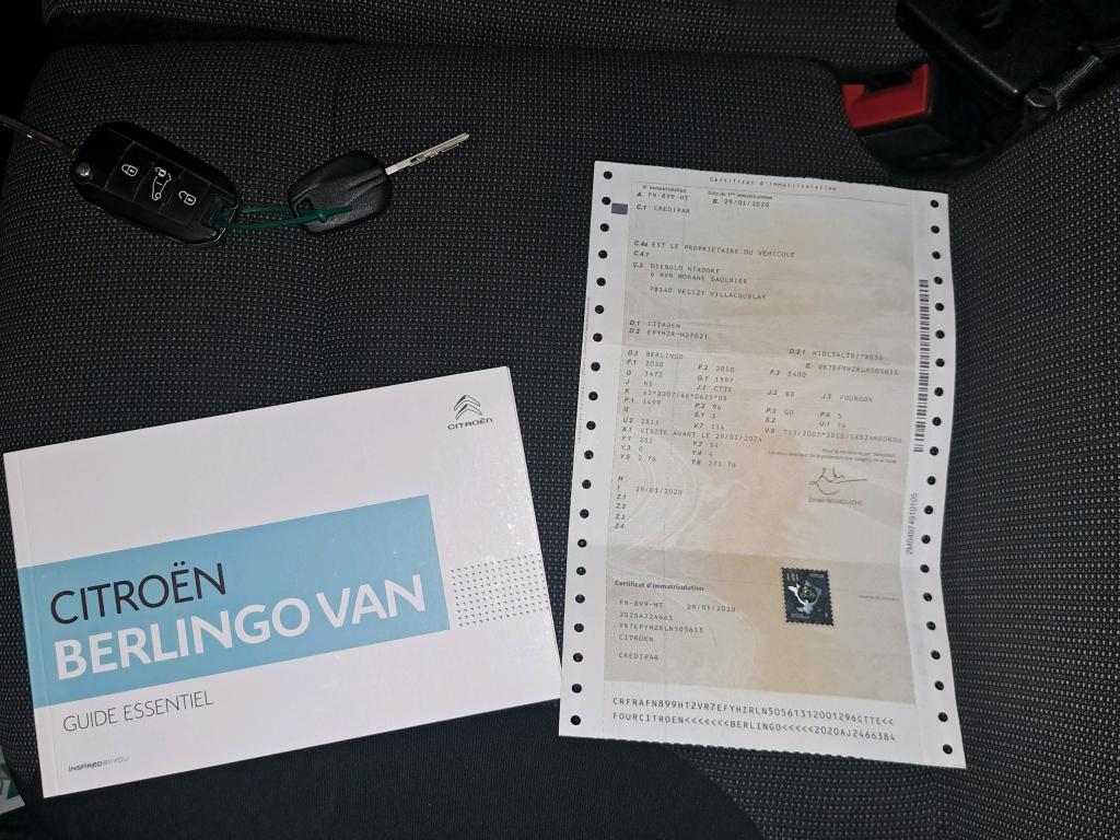 Citroen BERLINGO VAN M 650 BLUEHDI 130 S&S EAT8 DRIVER 2020