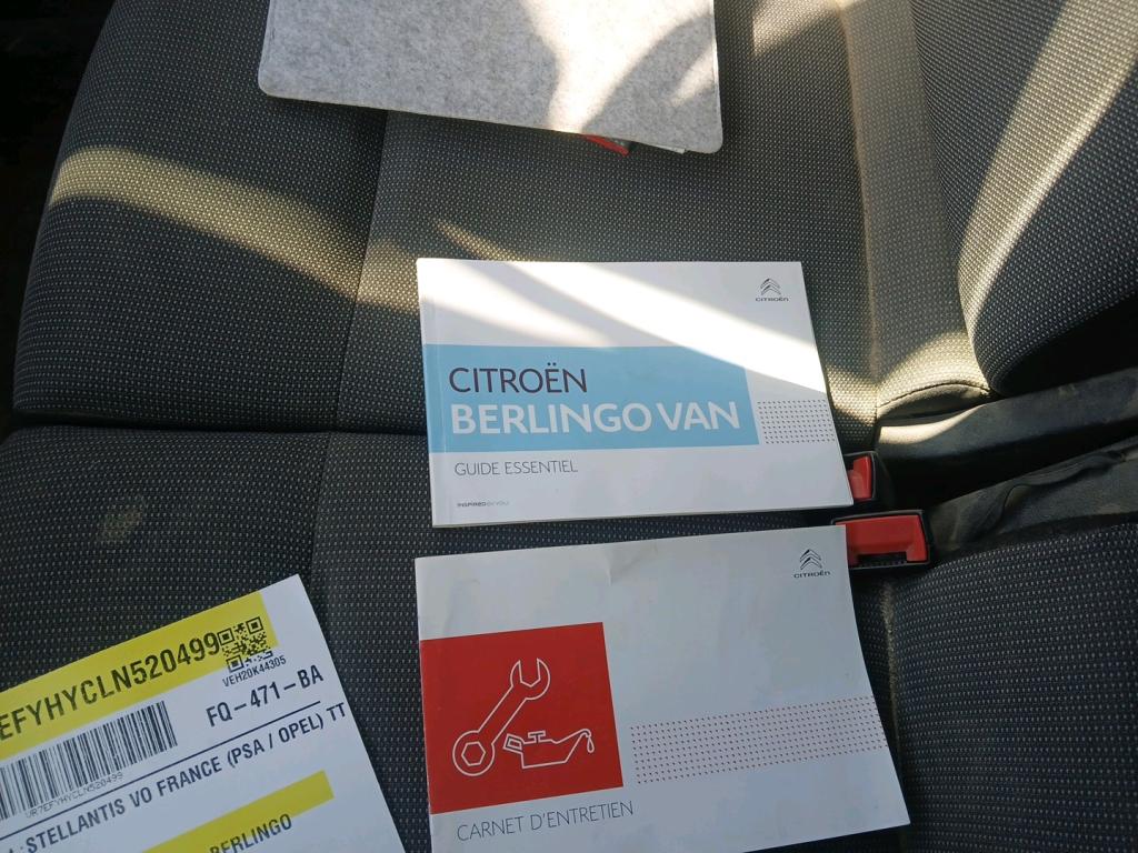 Citroen BERLINGO VAN M 1000 BLUEHDI 100 S&S BVM5 DRIVER 2020