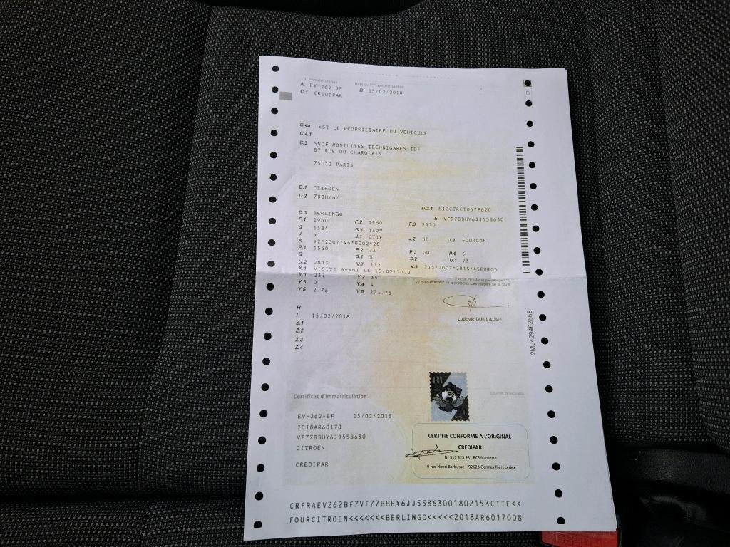 Citroen BERLINGO M BLUEHDI 100 CLUB 2018