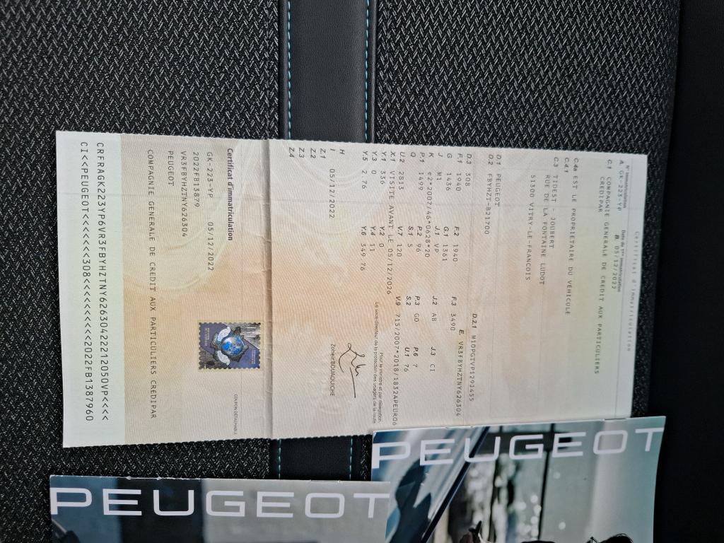 Peugeot 308 BlueHDi 130ch S&S EAT8 Allure Pack 2022