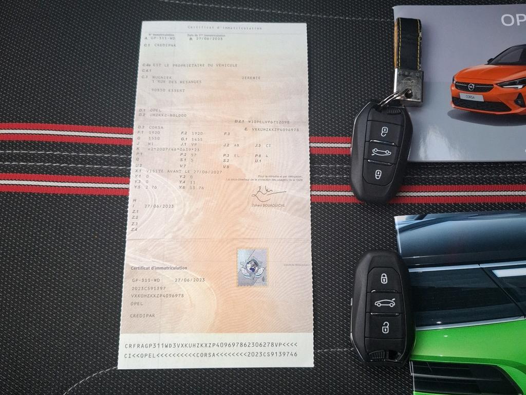 Opel Corsa Electrique 136 ch & Batterie 50 kWh GS 2023