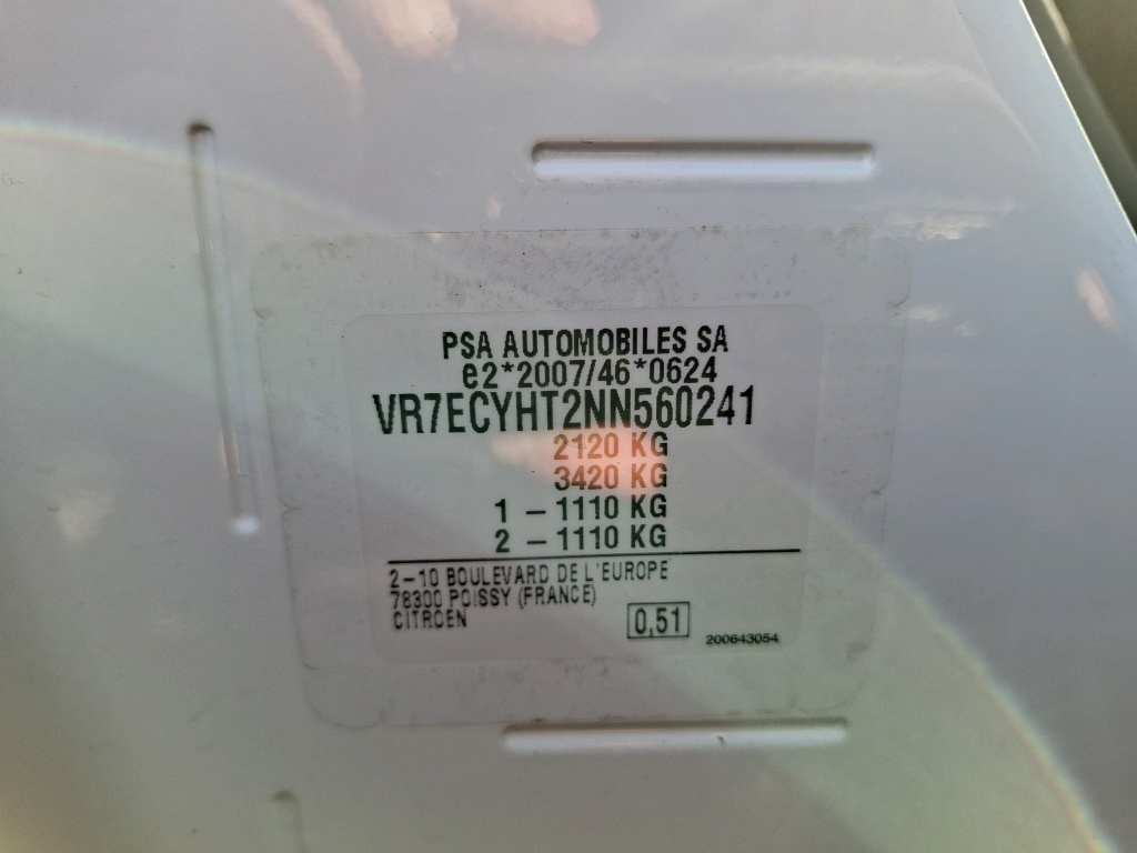 Citroen Berlingo Taille M BlueHDi 100 S&S BVM6 Feel 2022