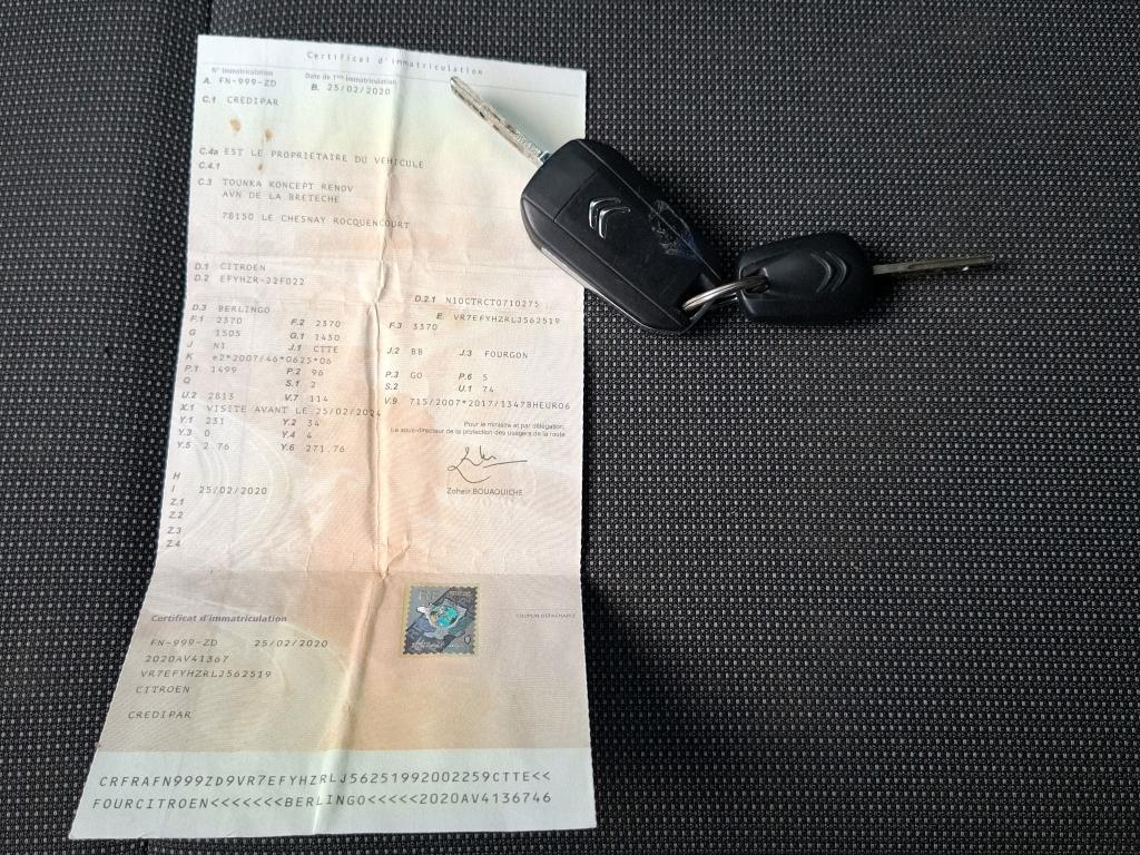 Citroen BERLINGO VAN XL 950 BLUEHDI 130 S&S EAT8 DRIVER 2020