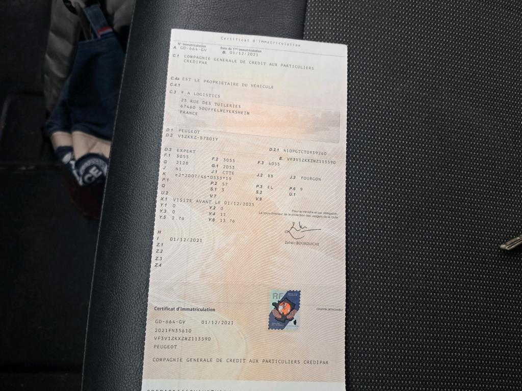 Peugeot EXPERT FGN TOLE LONG ELECTRIQUE 75KWH 136 PREMIUM 2021