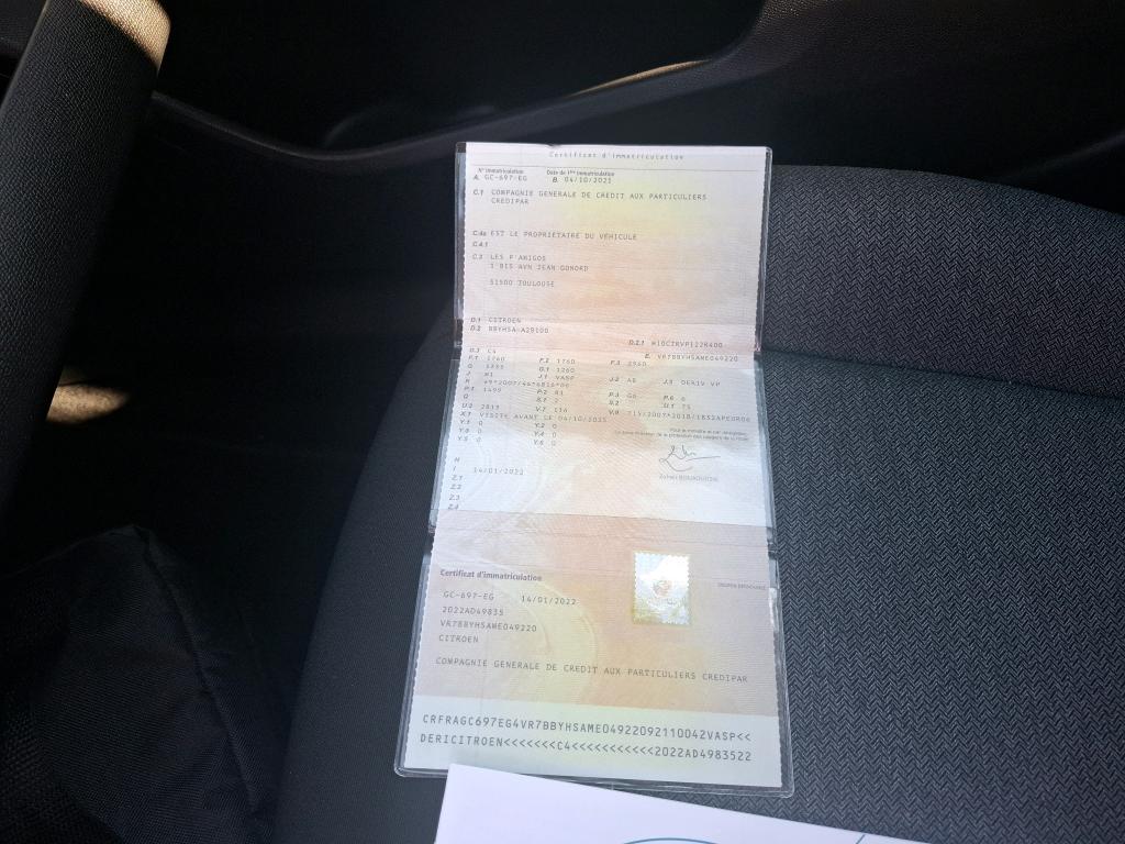 Citroen C4 SOCIETE BLUEHDI 110 S&S BVM6 LIVE PACK BUSINESS R 2021