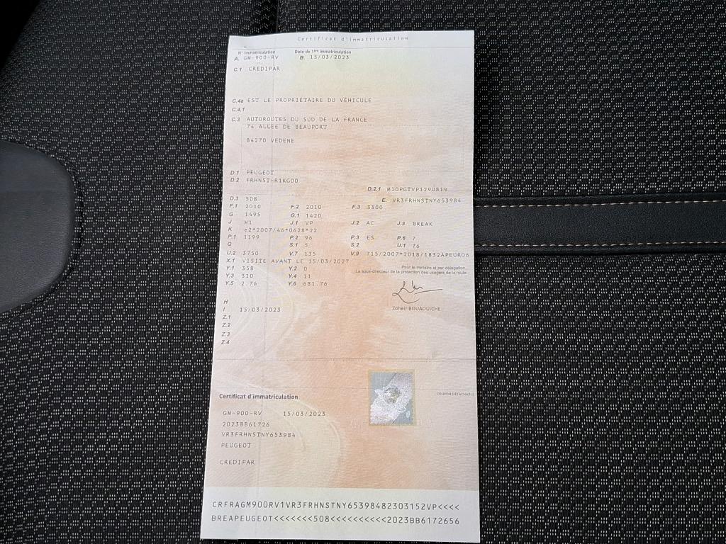 Peugeot 508 SW PureTech 130 ch S&S EAT8 GT 2023