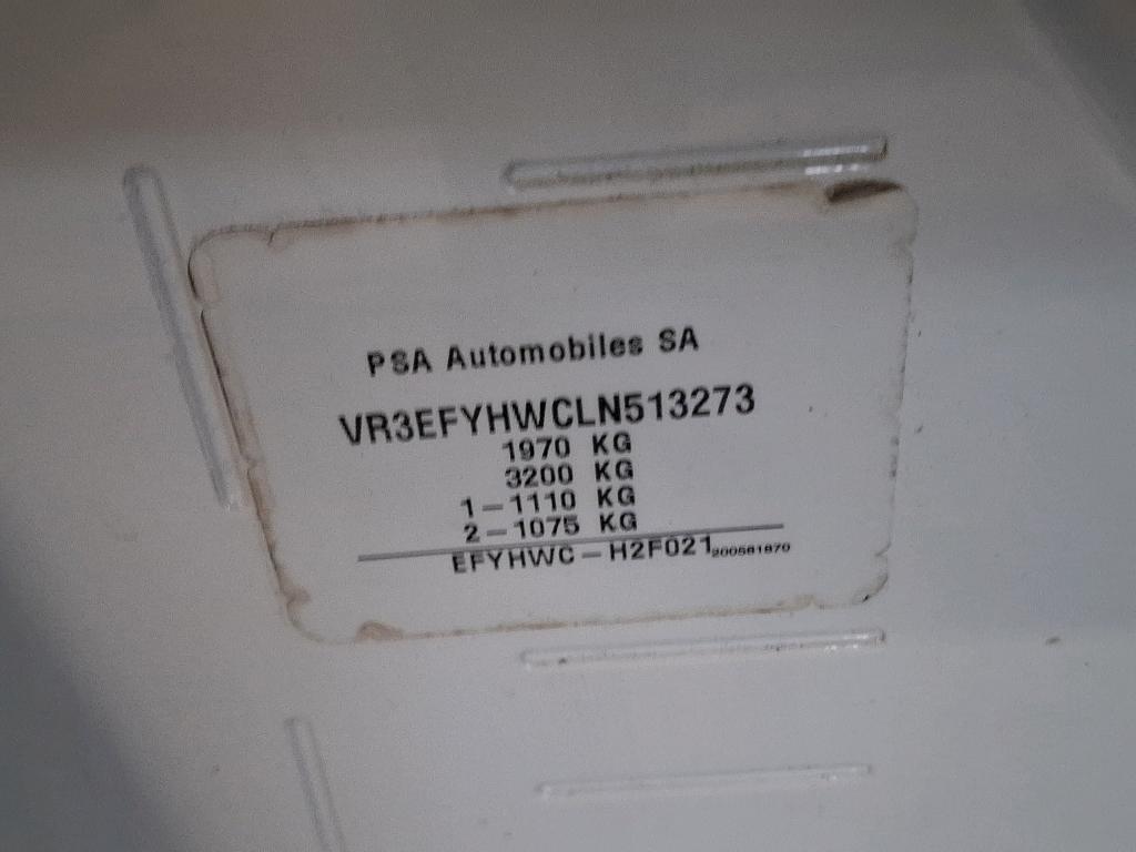 Peugeot PARTNER FOURGON STANDARD 650 KG BLUEHDI 75 BVM5 PREMIUM 2020