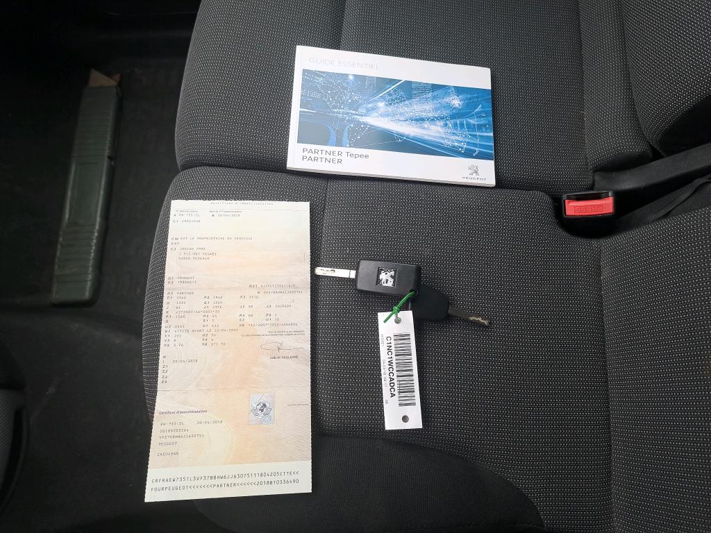 Peugeot PARTNER FOURGON STANDARD 1.6 BLUEHDI 75 BVM5 PREMIUM 2018