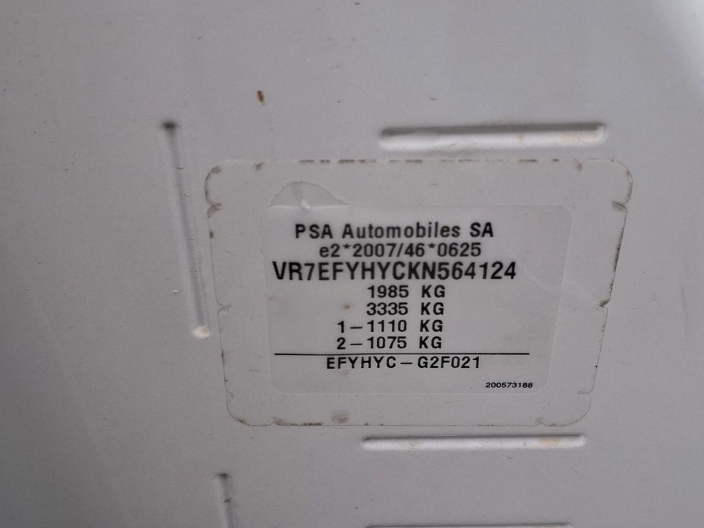 Citroen BERLINGO VAN M 650 BLUEHDI 100 S&S BVM5 DRIVER 2020