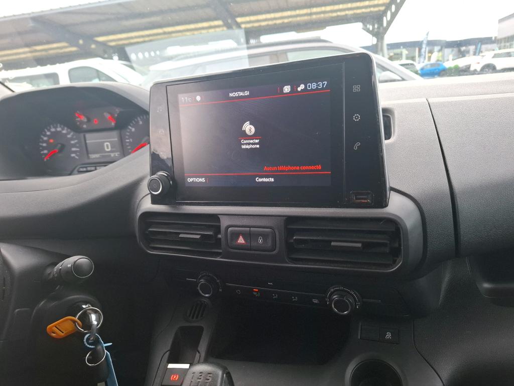 Peugeot PARTNER FOURGON STANDARD 650 KG BLUEHDI 100 S&S BVM5 ASPHALT 2019