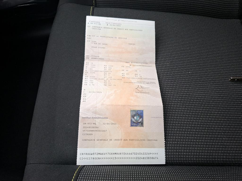 Citroen C3 PureTech 83 ch BVM5 You 2024