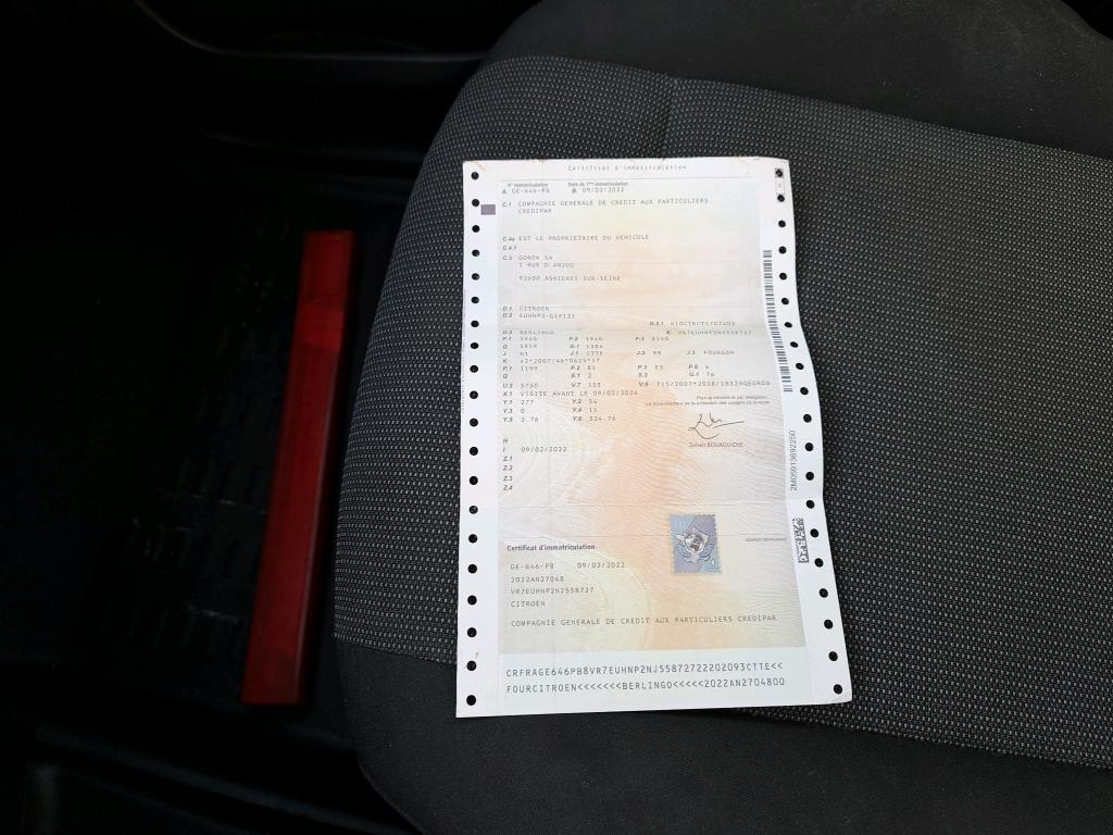 Citroen BERLINGO VAN M 650 PURETECH 110 S&S BVM6 CLUB 2022