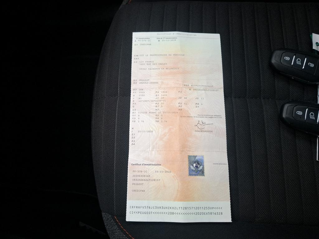 Peugeot 208 Electrique 50 kWh 136ch Active 2020