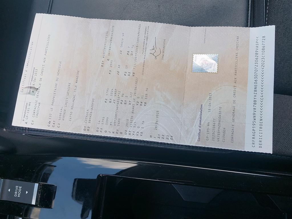 Citroen C4 SOCIETE BLUEHDI 130 S&S EAT8 FEEL NAV BUSINESS R 2023