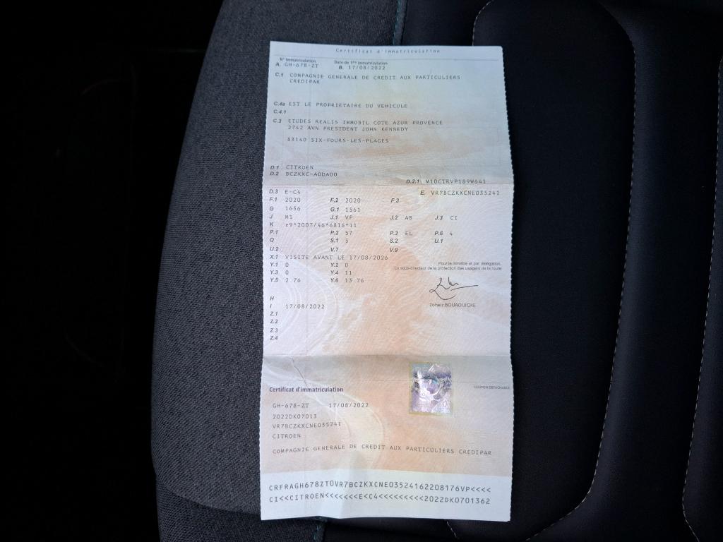 Citroen e-C4 136 ch Automatique Shine 2022