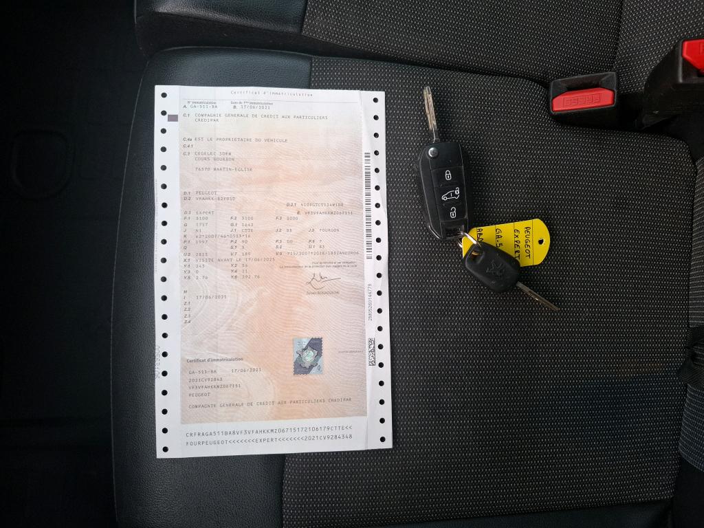 Peugeot EXPERT FGN TOLE STANDARD 2.0 BLUEHDI 120 S&S BVM6 ASPHALT 2021