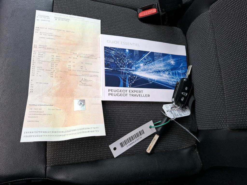 Peugeot EXPERT FGN TOLE STANDARD 1.5 BLUEHDI 120 S&S BVM6 ASPHALT 2020
