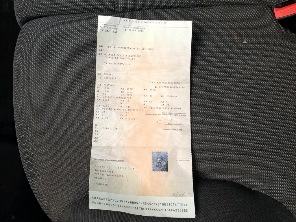 Peugeot PARTNER FOURGON STANDARD 1.6 BLUEHDI 75 BVM5 PREMIUM PACK 2018