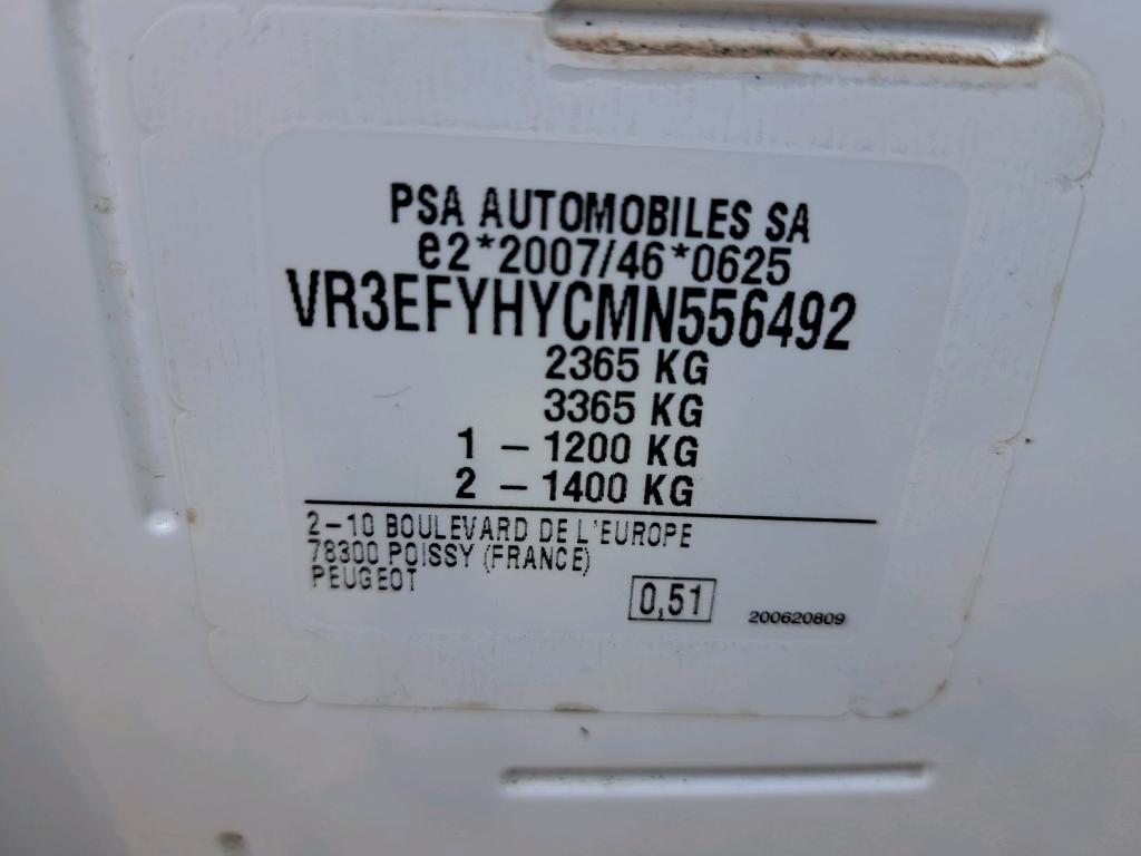 Peugeot PARTNER FOURGON STANDARD 1000 KG BLUEHDI 100 S&S BVM5 GRIP 2021