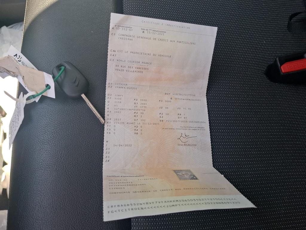Citroen JUMPY FGN XL BLUEHDI 120 S&S BVM6 DRIVER 340 NM 2021