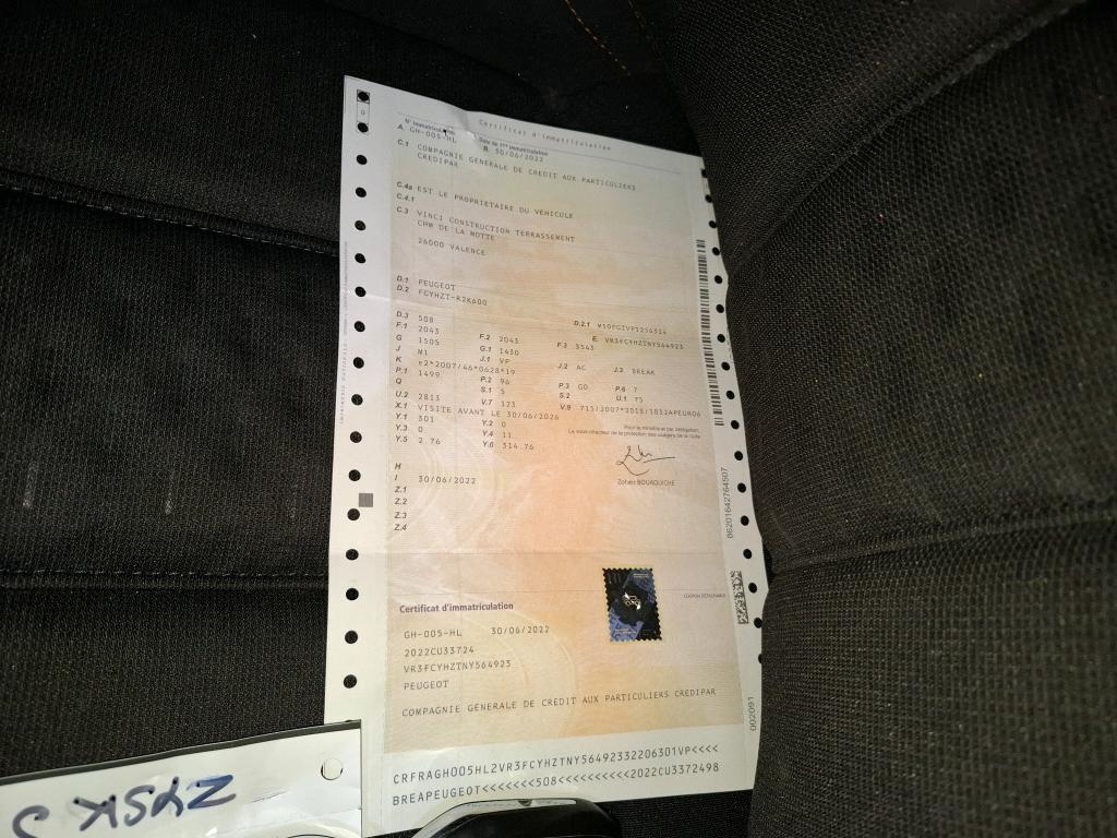 Peugeot 508 SW BlueHDi 130 ch S&S EAT8 Active Pack 2022