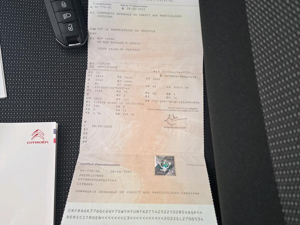 Citroen C3 SOCIETE BLUEHDI 100 S&S BVM6 FEEL NAV 2022