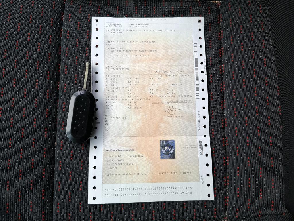 Citroen JUMPER TOLE 35 L3H2 BLUEHDi 165 S&S BVM6 DRIVER 2022
