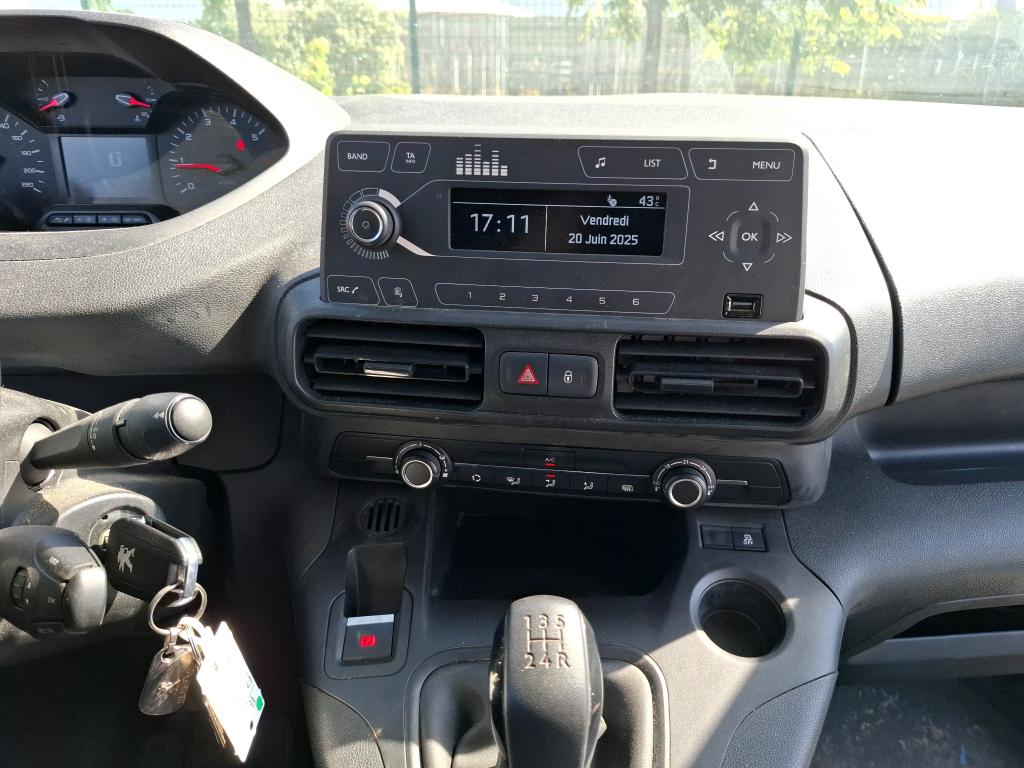 Peugeot PARTNER FOURGON STANDARD 650 KG BLUEHDI 75 BVM5 PREMIUM 2020