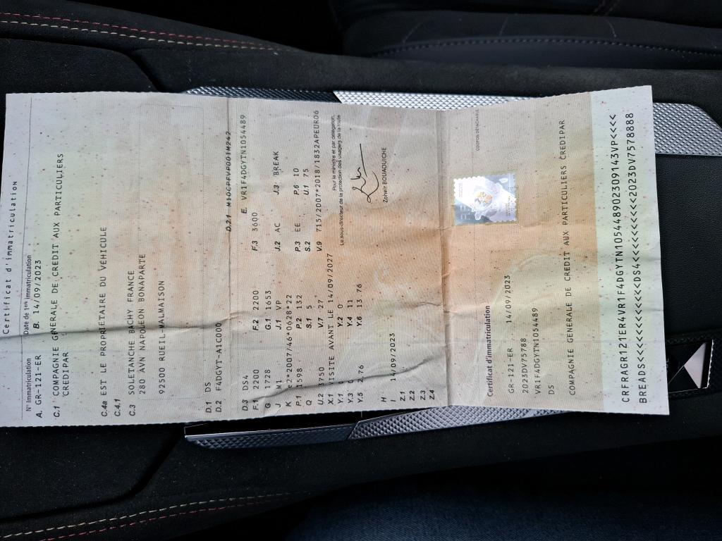 DS DS 4 Hybride E-Tense 225 EAT8 Performance Line 2023