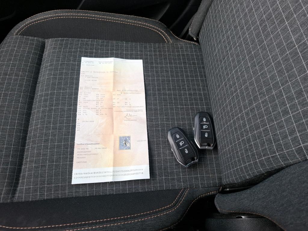 Peugeot Rifter Standard BlueHDi 100 S&S BVM5 GT Line 2020