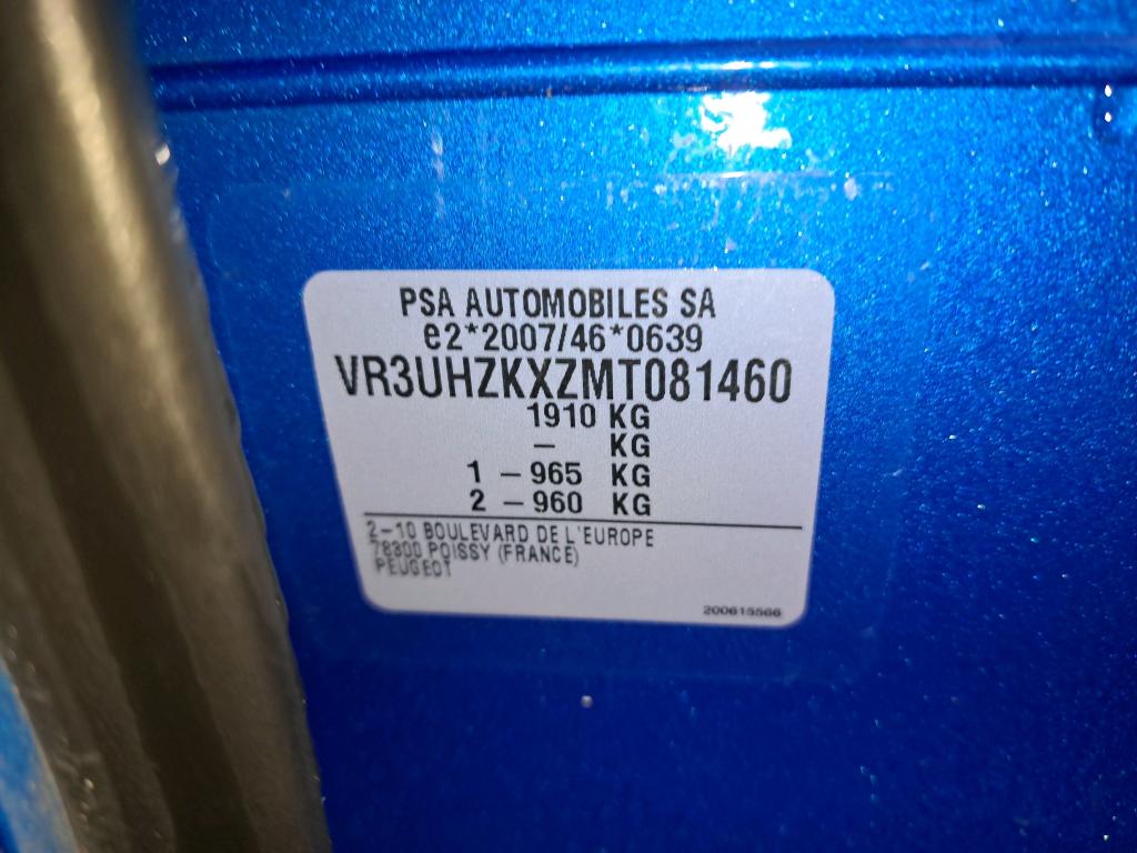 Peugeot 208 Electrique 50 kWh 136ch Allure Business 2021