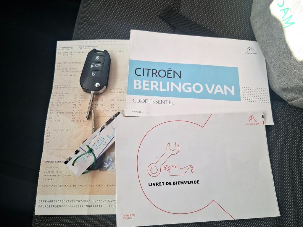 Citroen BERLINGO VAN M 650 BLUEHDI 100 S&S BVM5 DRIVER 2021