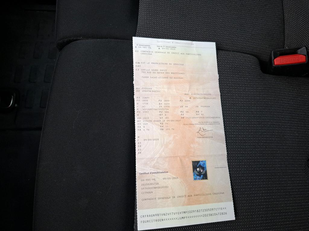 Citroen JUMPY FGN M BLUEHDI 145 BVM6  2023