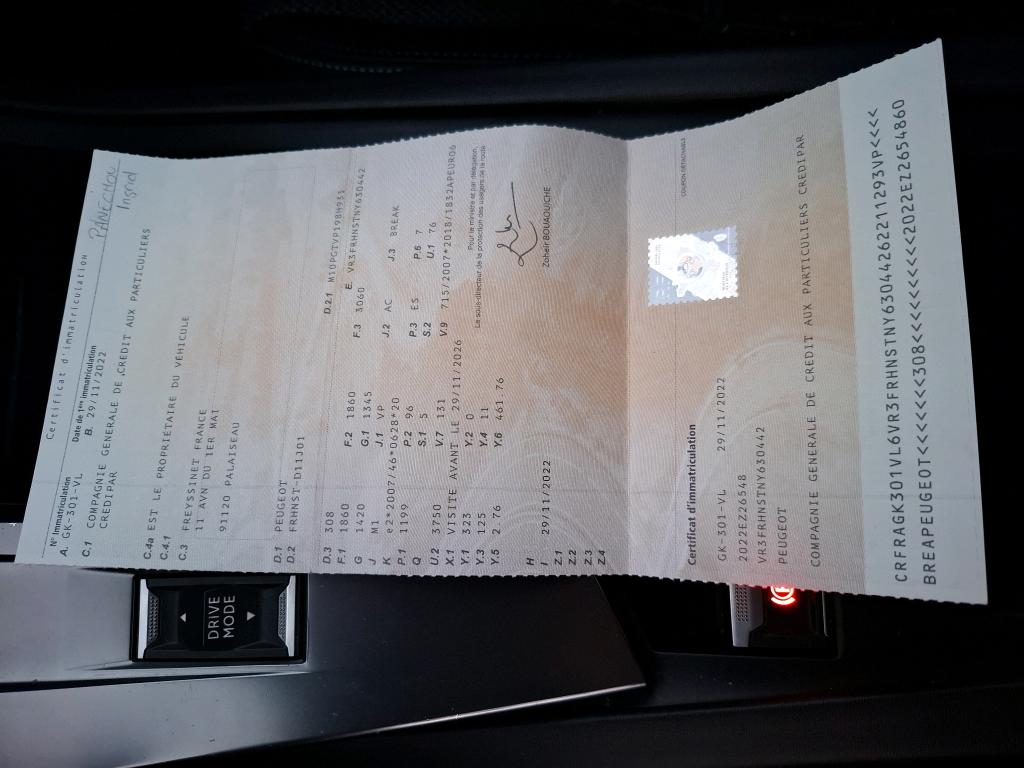 Peugeot 308 SW PureTech 130ch S&S EAT8 Allure Pack 2022