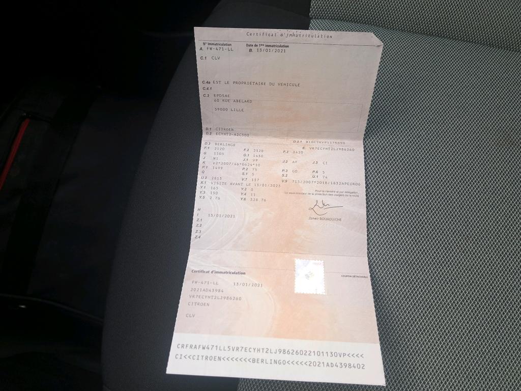 Citroen Berlingo Taille M BlueHDi 100 S&S BVM6 Feel Pack 2021