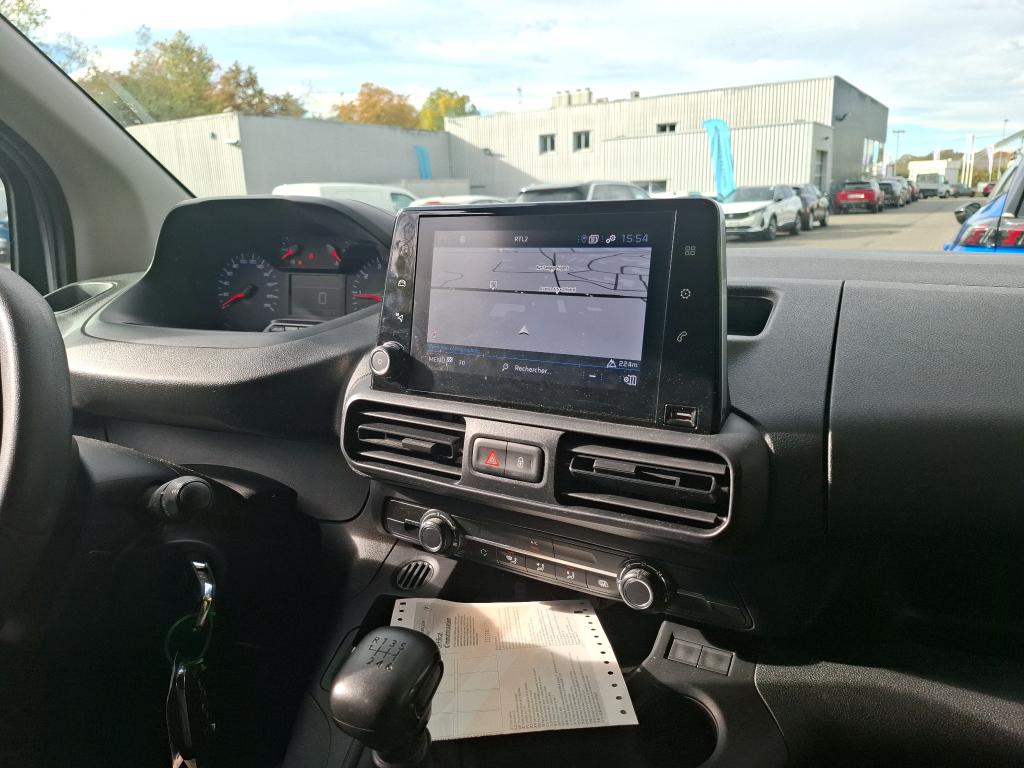 Peugeot PARTNER FOURGON STANDARD 650 KG BLUEHDI 100 S&S BVM6 ASPHALT 2022