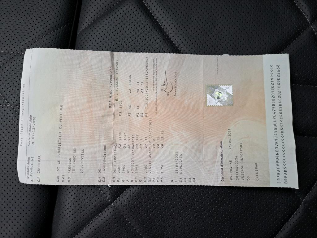 DS DS7 Crossback Hybride E-Tense 300 EAT8 4x4 Grand Chic 2020