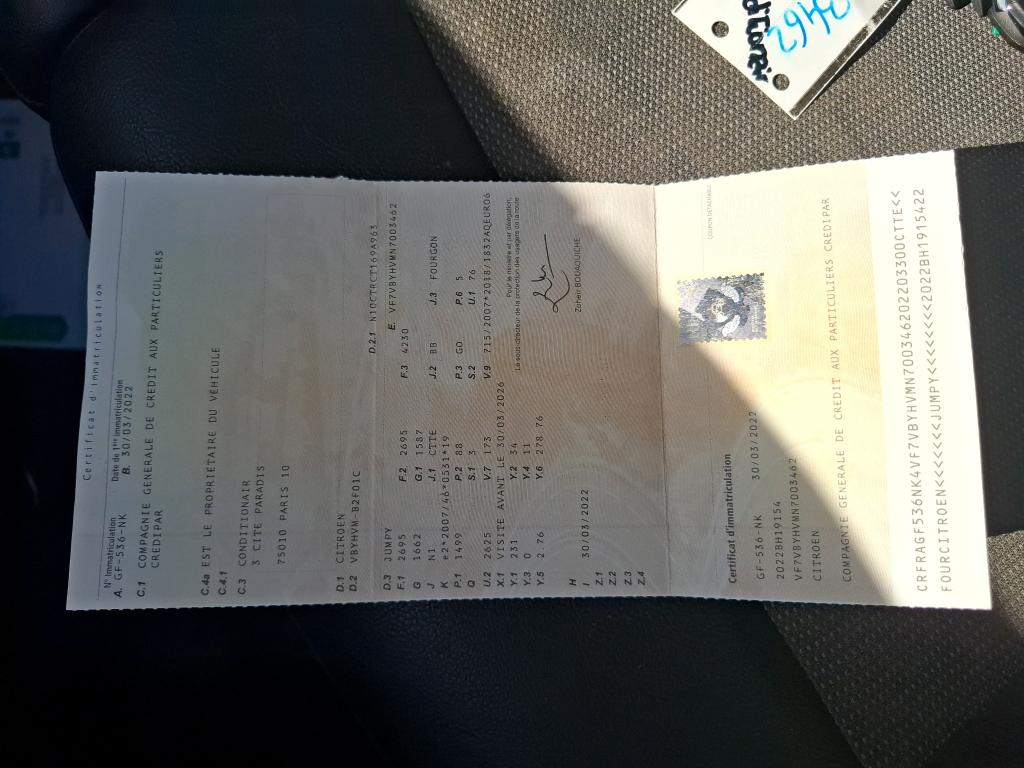 Citroen JUMPY FGN M BLUEHDI 120 S&S BVM6 DRIVER 300 NM 2022