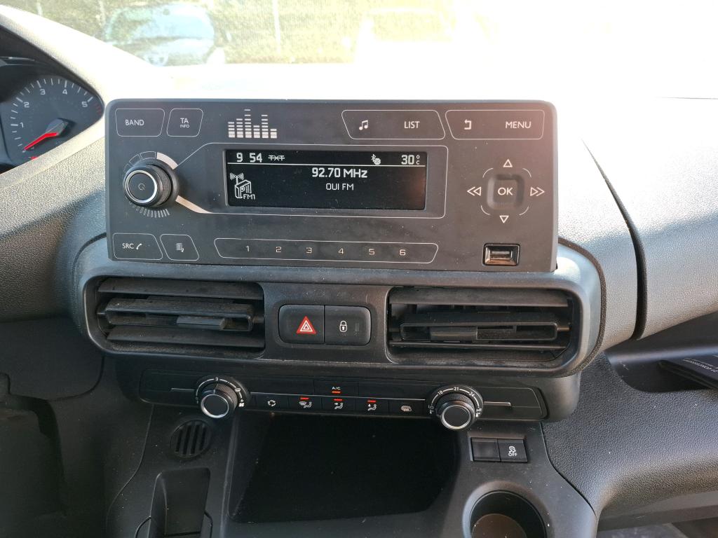 Peugeot PARTNER FOURGON STANDARD 650 KG BLUEHDI 100 S&S BVM5 PREMIUM 2020